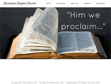Tablet Screenshot of lincolntonbaptist.org